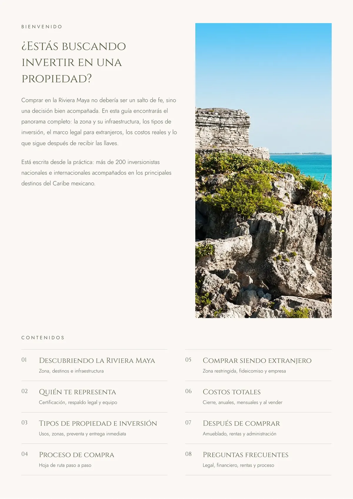 Guía de inversión en la Riviera Maya, página 2 de 15