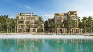 Fachada Cuatro vientos beachfront bahia tankah tulum