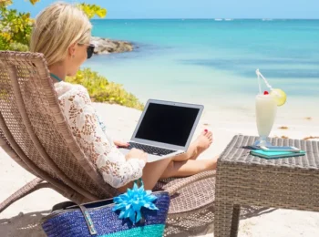 trabajar en la playa
