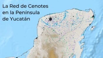 La red de cenotes en la península de Yucatán