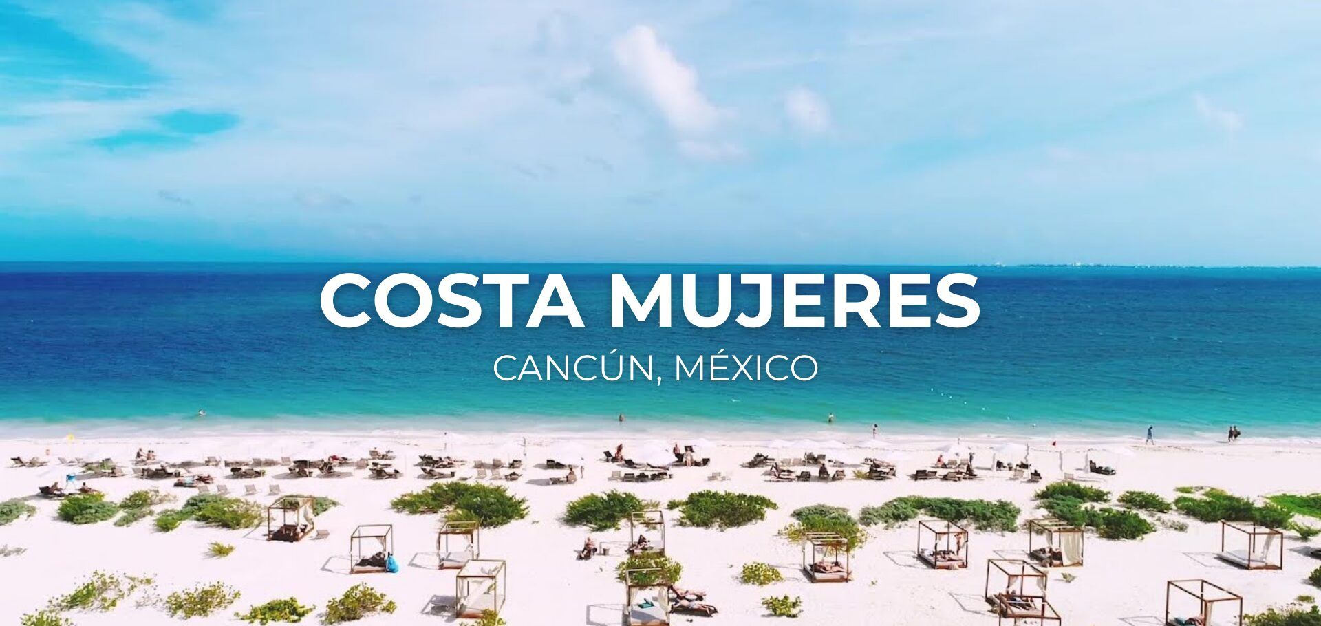 Playas vírgenes de arena blanca en Costa Mujeres