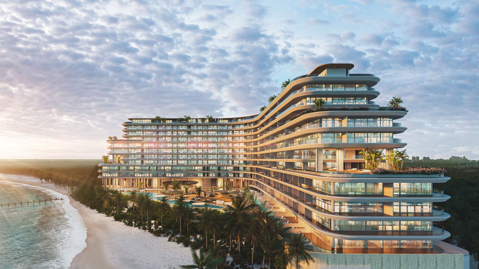 Render St. Regis: Residencias de lujo frente al mar en St. Regis Costa Mujeres