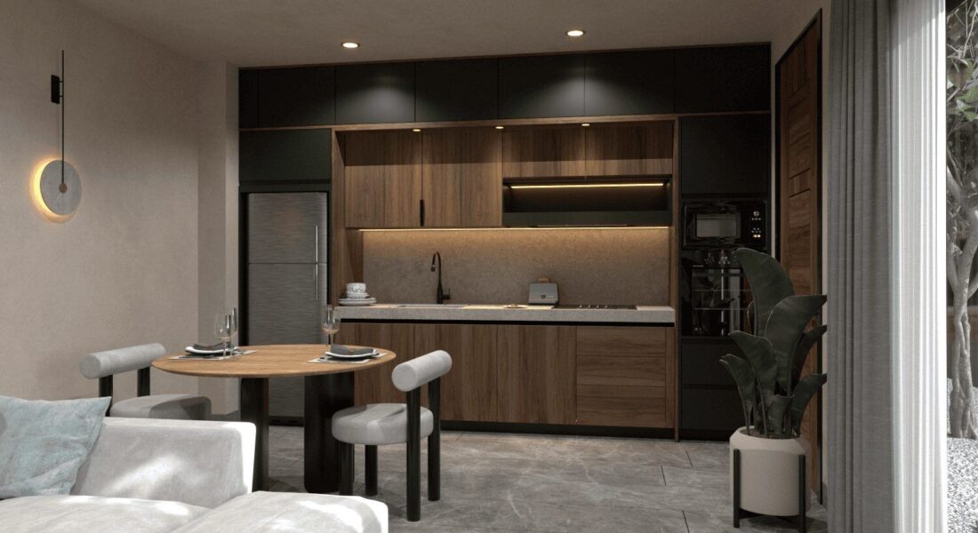 Casa de Piedra Playacar - Casa de Piedra Playacar - KITCHEN-INDIVIDUAL-1BD-PB