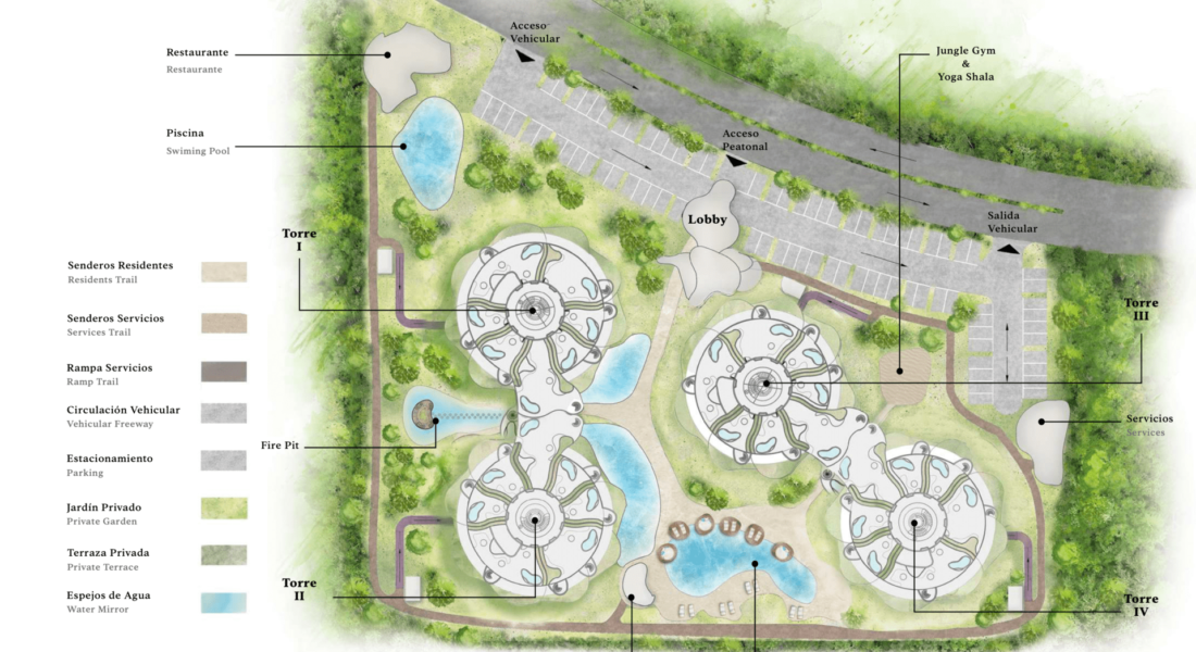 Floor plan Azulik residences tulum