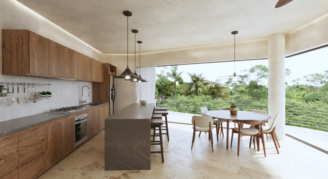 comedor-cocina-esquina-kaabin-tulum