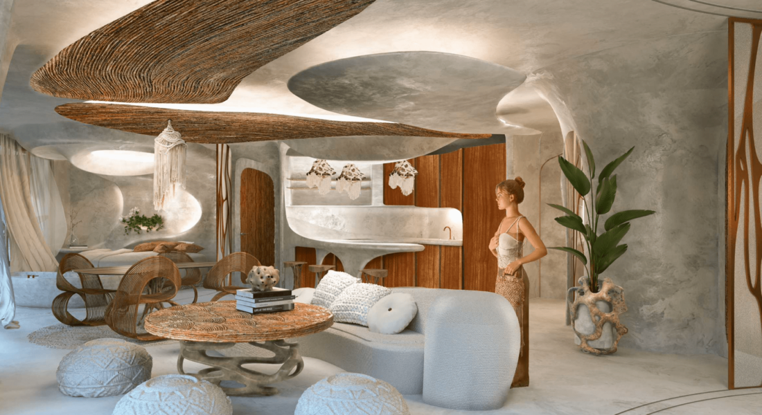 interior details Azulik residences tulum
