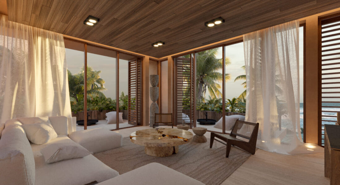 penthouse-d19-sala-atardecer-cuatro-vientos-bahia-tankah-tulum