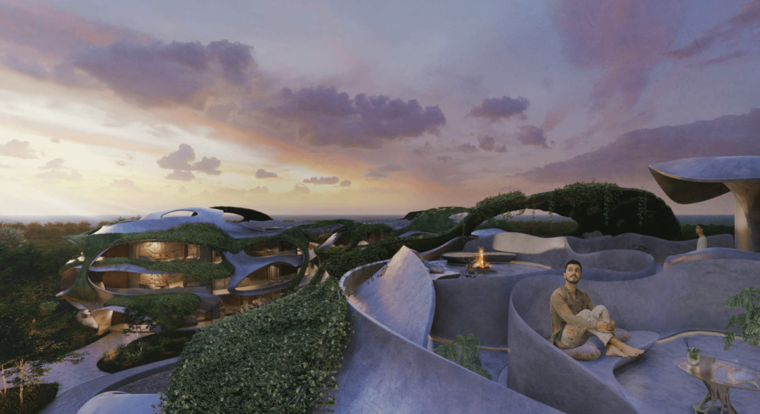 sunset rooftop Azulik residences tulum